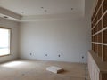 A new house empty room under construction view Royalty Free Stock Photo