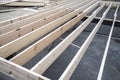 New house floor joist Royalty Free Stock Photo