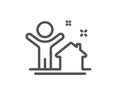 New house line icon. Home building sign. Vector Royalty Free Stock Photo
