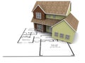 New house plans Royalty Free Stock Photo