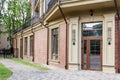 New house with plastic windows and doors Royalty Free Stock Photo