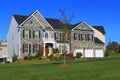 New House with Three Car Garage Royalty Free Stock Photo