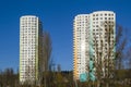 New houses against the blue sky Royalty Free Stock Photo