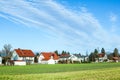 new houses in Munich Allach in agricultural area for families Royalty Free Stock Photo