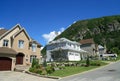 New houses in a rich area Royalty Free Stock Photo