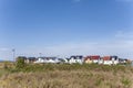 New housing area in beautiful landscape Royalty Free Stock Photo