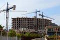 New Housing Being Built In Spain Spanish Construction Site Royalty Free Stock Photo