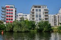 New housing project at the river Spree Royalty Free Stock Photo