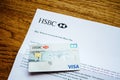 New HSBC Visa Debit card welcome leter