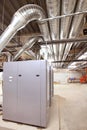 A new HVAC system in a new modern office building.