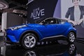 Toyota C-HR blue metal at motor expo