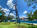 The new Icebreaker rollercoaster under construction at Seaworld in Orlando, FL