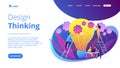 New idea engineering concept landing page. Royalty Free Stock Photo