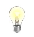 New incandescent light bulb for modern lamps on white