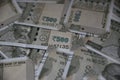 New Indian 500 Rupee currency notes, whole background Royalty Free Stock Photo