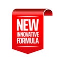 New innovative and improved formula product label packaging vector icon badge Royalty Free Stock Photo