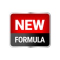 New innovative and improved formula product label packaging vector icon badge Royalty Free Stock Photo