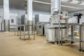 New interior of a packaging production line at a semi-finished factory Royalty Free Stock Photo