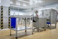 New interior of a packaging production line at a semi-finished factory Royalty Free Stock Photo