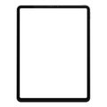 New ipad pro. Tablet pc, mobile device. Multi-touch gadget. Template for design and presentation. Screen ipad. Royalty Free Stock Photo