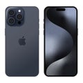 New iPhone 15 Pro Blue Titanium smartphone