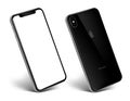 New iPhone Xs black view at an angle Royalty Free Stock Photo
