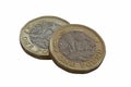 New issue one pound Sterling bi colour coins Royalty Free Stock Photo