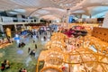 New Istanbul airport (IST) large shopping and departure area view