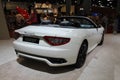 New italian convertible sports car at auto show Royalty Free Stock Photo