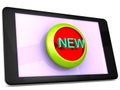New item Icon on a Tablet