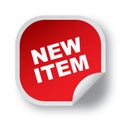 New item sticker