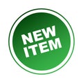 New item sticker