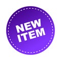 New item sticker