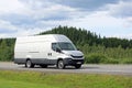 New Iveco Daily Van on the Road in Summer