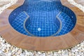 Style swimming pool inside the house Royalty Free Stock Photo