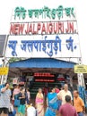 New Jalpaiguri Railway station NJP located near the Siliguri corridor in Indian chicken neck.