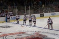 New Jersey Devils Stand of National Anthem