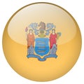 New Jersey flag button