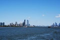 New Jersey, Hudson River and Manhatten, New York, USA Royalty Free Stock Photo