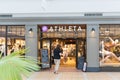 Detail of Athleta store in New Jersey.