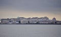 New Jersey panorama over Hudson river on a dramatic sky from New York City Royalty Free Stock Photo