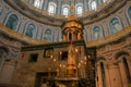 Candles in front of the Chapel Kuvukliya of the Holy Sepulcher Royalty Free Stock Photo