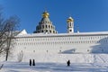 New Jerusalem Monastery. Frosty sunny day in January Royalty Free Stock Photo