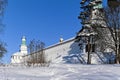 New Jerusalem Monastery. Frosty sunny day in January Royalty Free Stock Photo