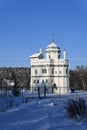 New Jerusalem Monastery. Frosty sunny day in January Royalty Free Stock Photo