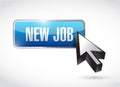 New job button illustration design Royalty Free Stock Photo