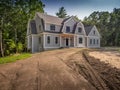 New just finished house construction ready to be sold Royalty Free Stock Photo