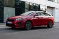 New Kia Proceed in red colour. Brand new car.