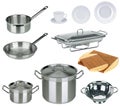 New kitchen set isolated Royalty Free Stock Photo