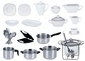 New kitchen set isolated Royalty Free Stock Photo